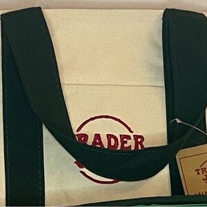 Green canvas mini tote